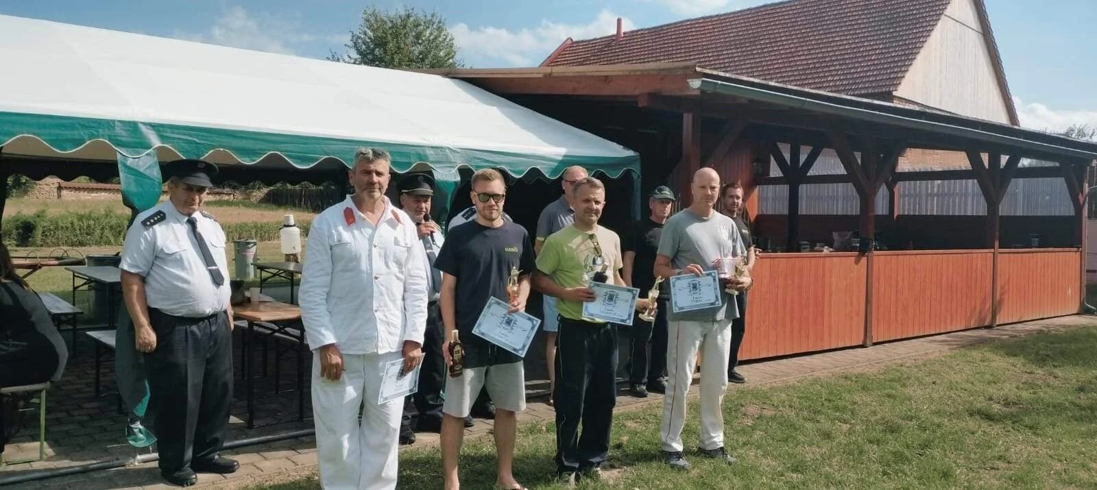 Soutěž ručních koňských stříkaček v Těšánkách