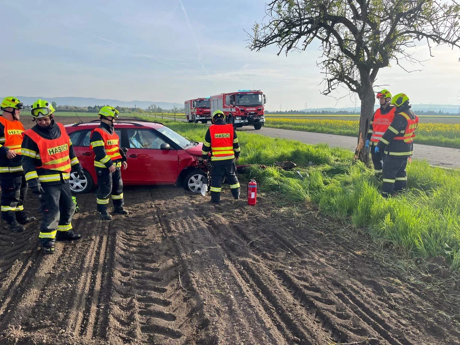 DN se zraněním, silnice směr Tučín 24.4.2024