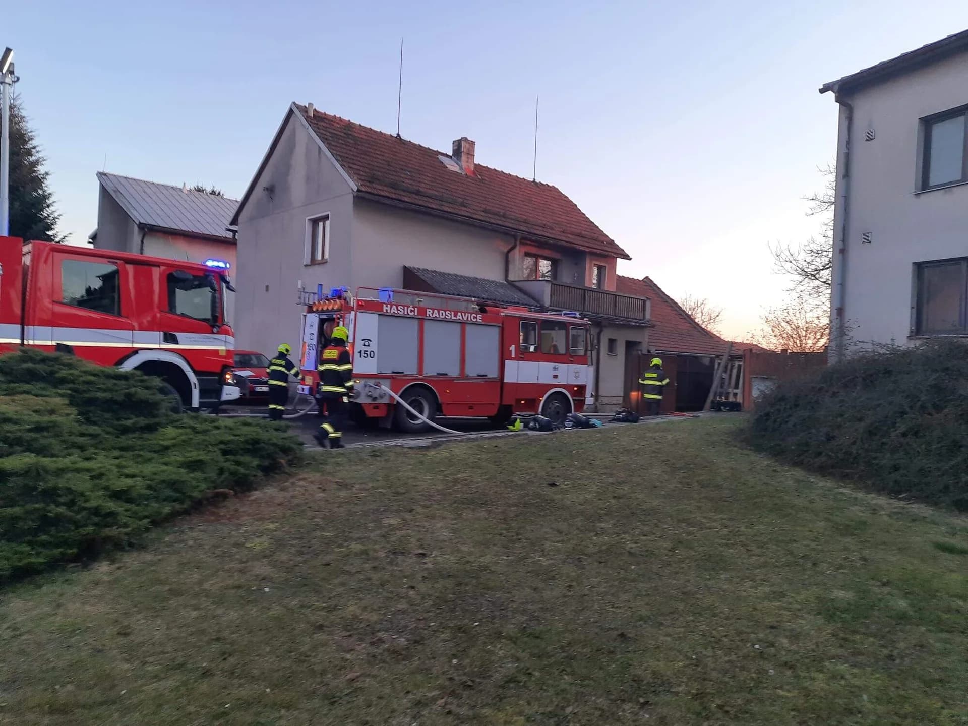 Požár stodoly Sušice 3.12.2021