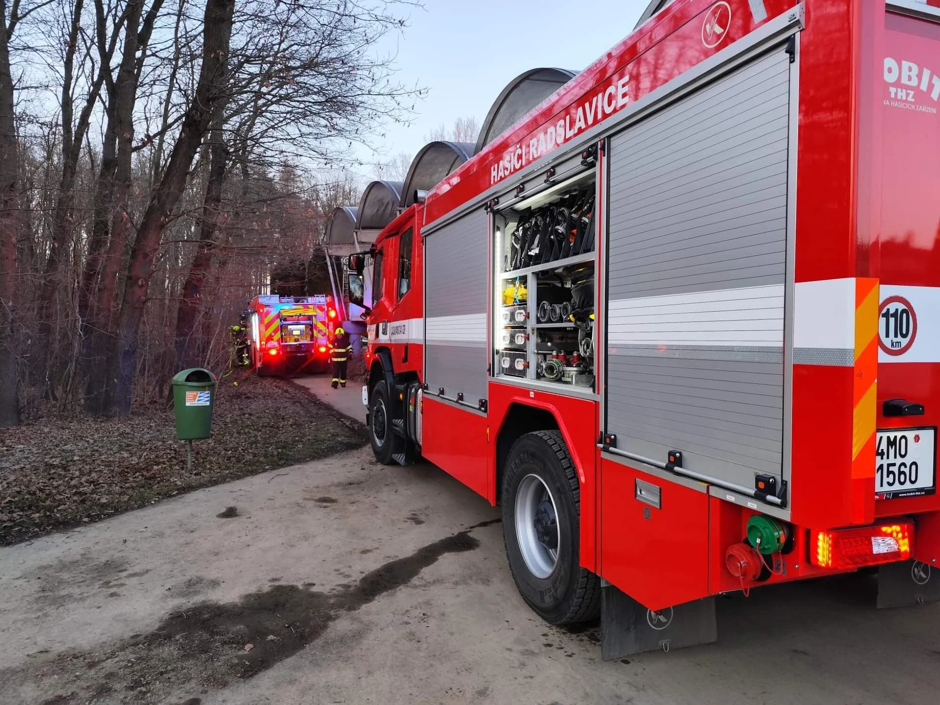 Požár chatky, kůlny l, přístřešky, Přerov IV-Kozlovice 20.2.2025