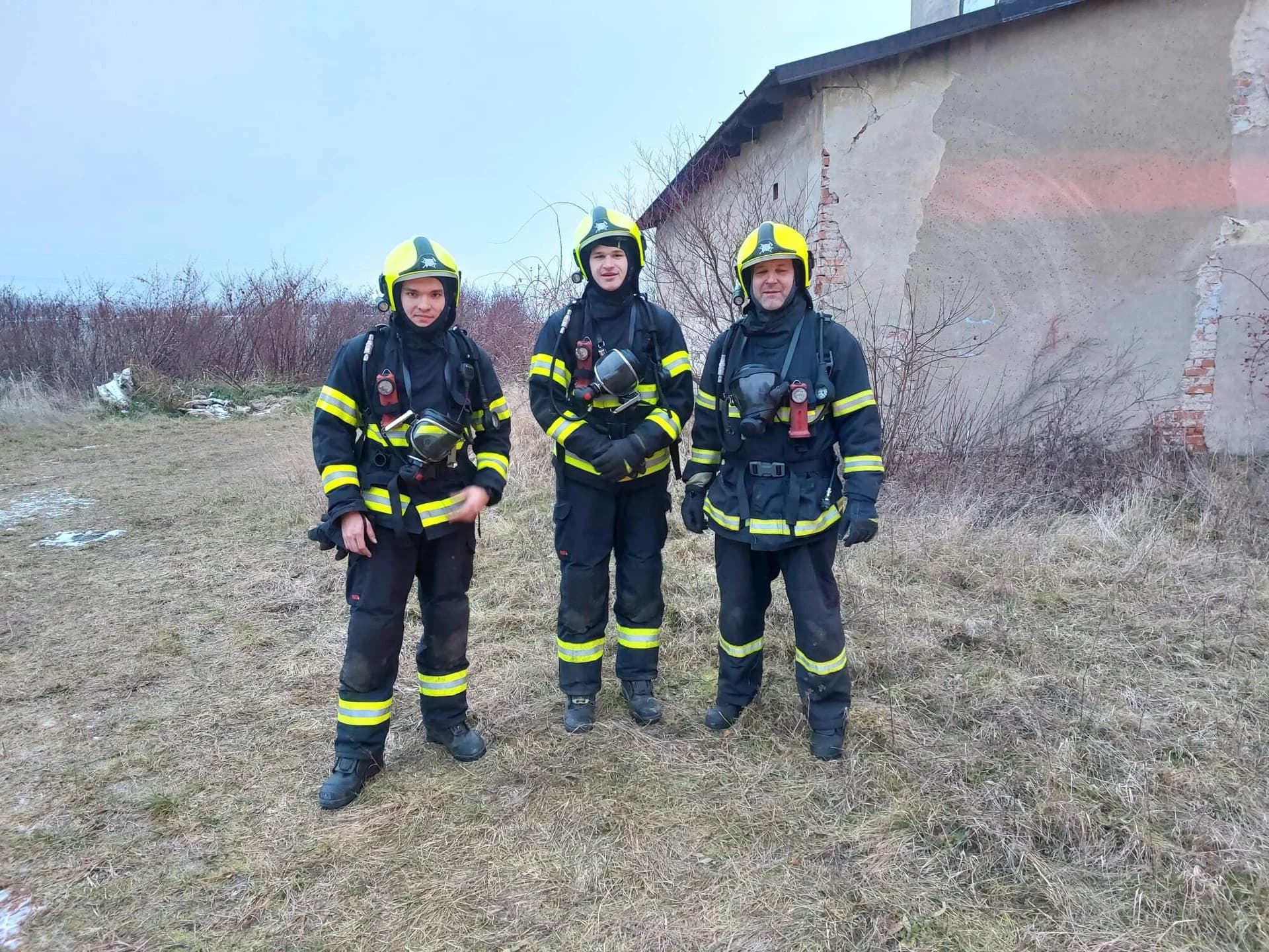 Požár nízké budovy Sobíšky 22.1.2025