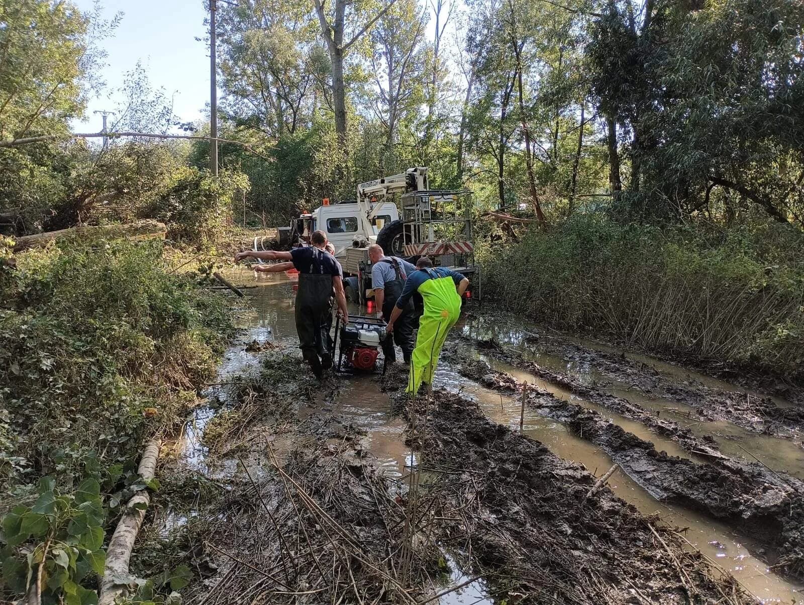 TP- čerpání vody Kozlovice 20.9.2024